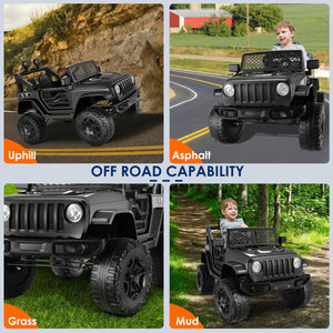 12V Electric Ride-On Power Wheel Truck Car for Kids 3-8 Years, 2-Seater Toy Vehicle Trend Times 6