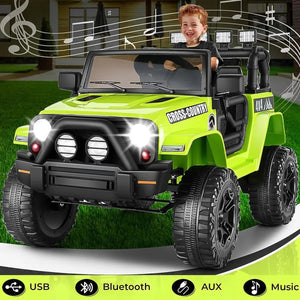 12V Electric Ride-On Car for Kids with Remote Control, Bluetooth, and LED Lights Trend Times 0
