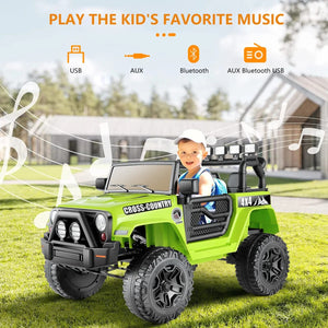 12V Electric Ride-On Car for Kids with Remote Control, Bluetooth, and LED Lights Trend Times 10