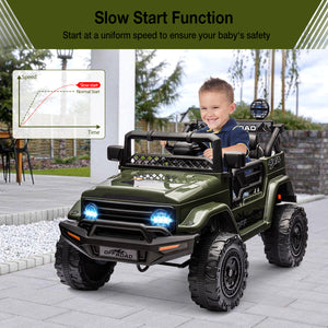12V Ride-On Electric Car for Kids with Remote Control, LED Lights, and 3 Speed Settings Trend Times 12