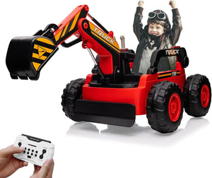 12V Electric Ride-On Excavator Toy Vehicle with Motorized Arm for Kids Trend Times Variant 4