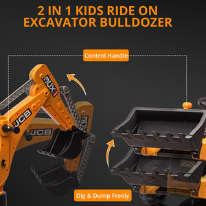 12V Ride-On Movable Excavator Toy Truck for Kids Ages 1-5 Trend Times 9