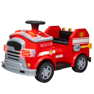 12V Ride On Fire Truck with Siren and Flashing Lights Trend Times 3