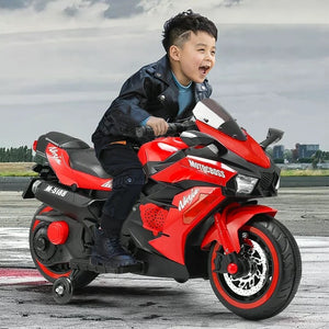12V Battery-Powered 2-Wheel Ride-On Motorcycle Toy for Kids with Bluetooth Trend Times Variant 0