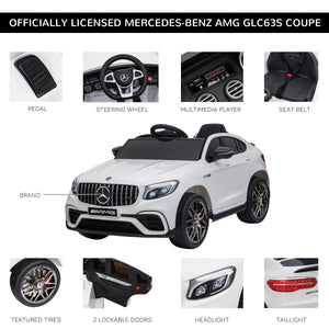 12V Ride-On Toy Car for Kids with Remote Control Mercedes AMG GLC63S Coupe Trend Times 7