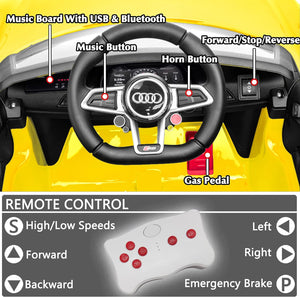 12V Remote Control Ride-On Car Toy for Toddlers and Kids Licensed Audi Trend Times 5
