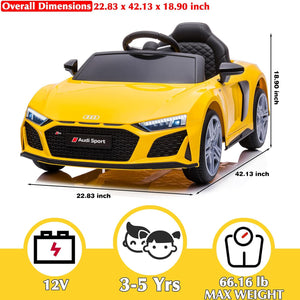 12V Remote Control Ride-On Car Toy for Toddlers and Kids Licensed Audi Trend Times 6