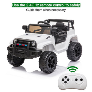 12V Electric Ride-On Truck Car for Kids with Parent Remote Control and LED Lights Trend Times 4