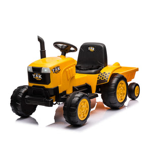 12V Battery-Powered Motorized Ride-On Tractor with Detachable Trailer for Kids Ages 3-6 Trend Times Variant 0