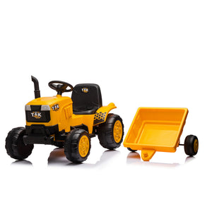 12V Electric Ride-On Tractor with Front Loader and Excavator for Kids Ages 3-6 Trend Times 9