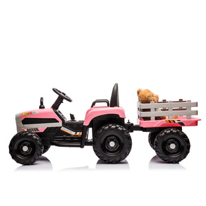 12V Ride-On Tractor with Remote Control and Bluetooth, 3-Speed Kids Toy for Ages 3-6 Trend Times 21