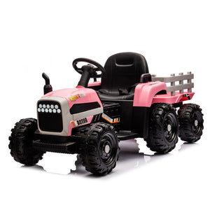 12V Ride-On Tractor with Remote Control and Bluetooth, 3-Speed Kids Toy for Ages 3-6 Trend Times 3
