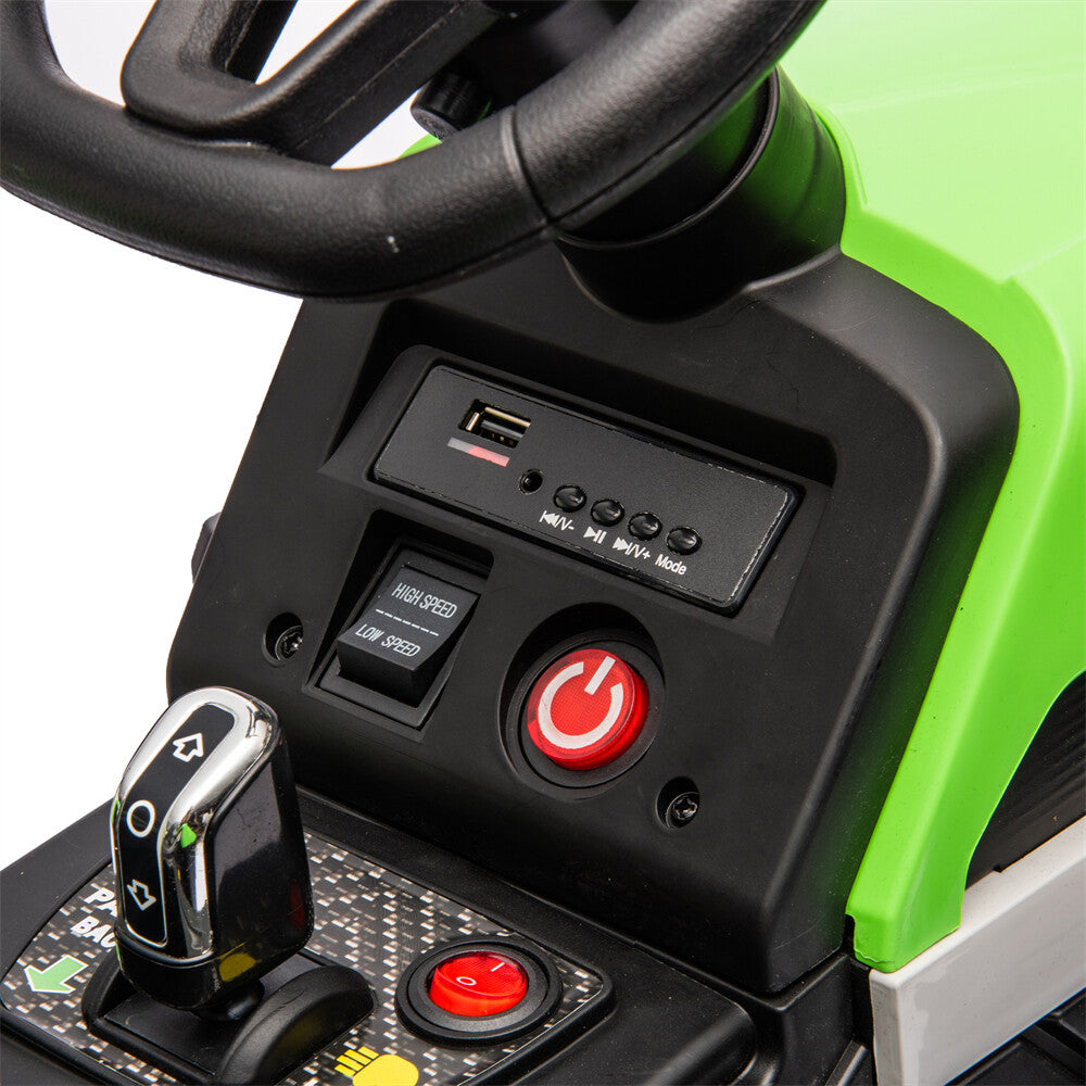 12V Ride-On Tractor with Remote Control and Bluetooth, 3-Speed Kids Toy for Ages 3-6 Trend Times 1