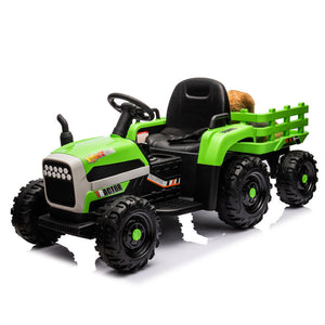 12V Ride-On Tractor with Remote Control and Bluetooth, 3-Speed Kids Toy for Ages 3-6 Trend Times 16