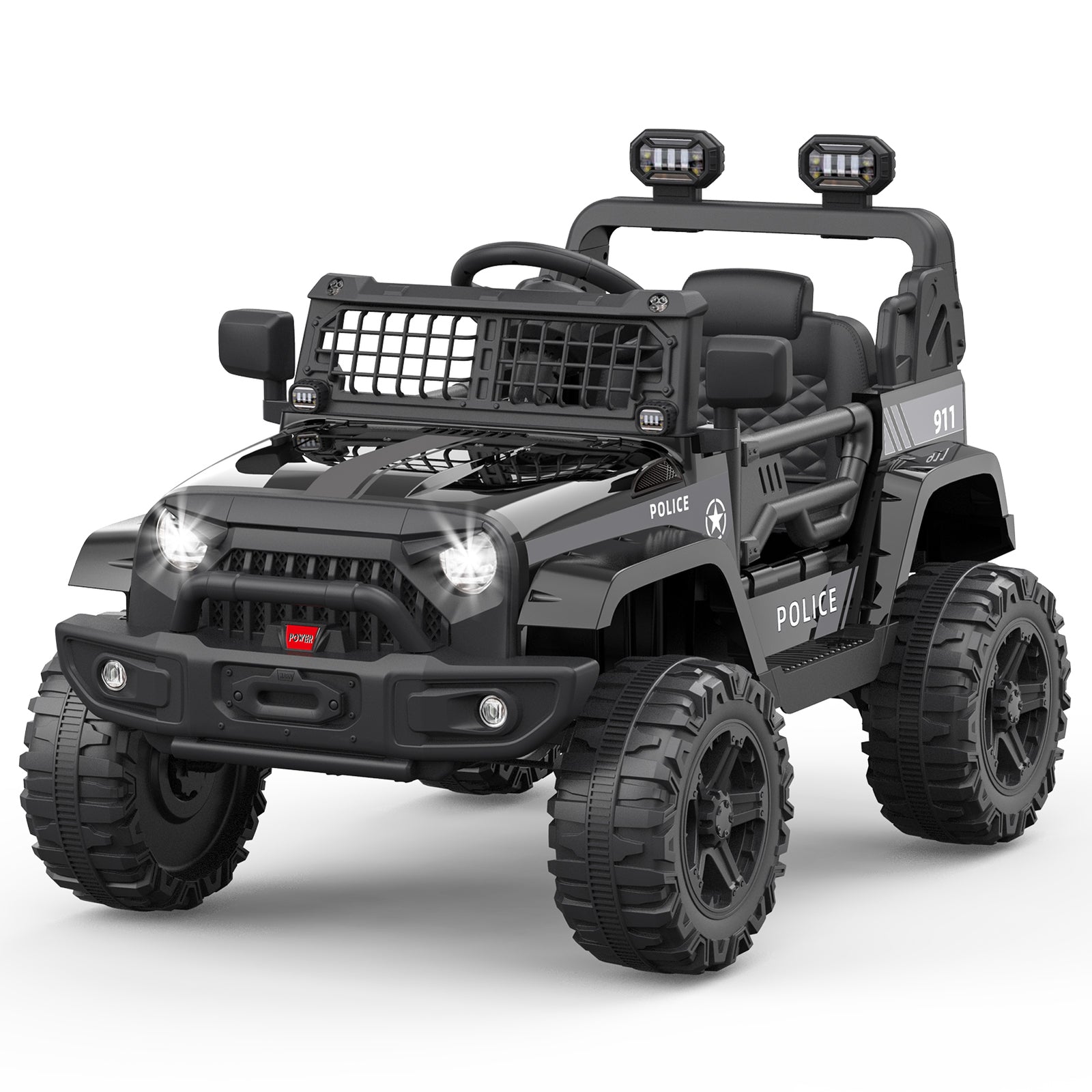 12V Electric Ride-On Truck Car with LED Lights Adjustable Speed 1-Seater Trend Times 1