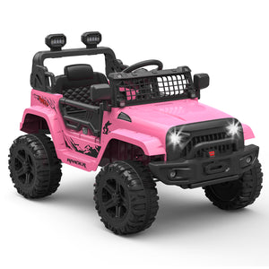 12V Electric Ride-On Truck Car with LED Lights Adjustable Speed 1-Seater Trend Times 15