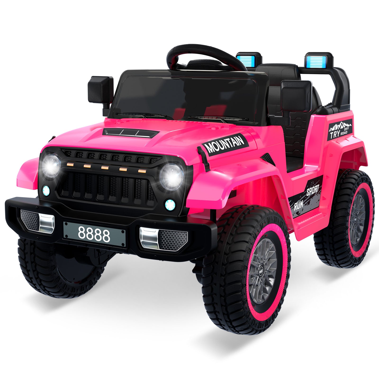 12V Kids Electric Ride-On Truck Car with Remote Control, LED Lights, and 2 Speeds Trend Times 1