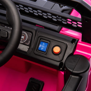 12V Electric Ride-On Jeep Truck Car with Remote Control and Slow Start for Kids Pink Trend Times 8