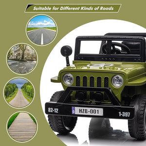 12V Electric Ride-On Jeep Truck with Remote Control, MP3 Player, and LED Lights Trend Times 1