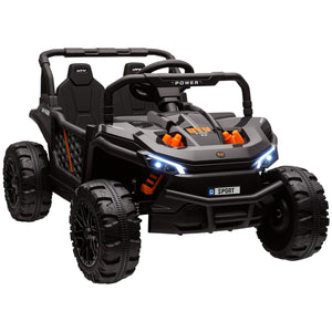 12V Ride-On UTV Truck Toy with 4-Wheel Suspension and Remote Control, Black Trend Times Variant 0