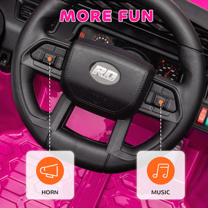 12V Pink Ride-On Truck with Spring Suspension and Remote Control Trend Times 9