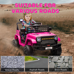 12V Pink Ride-On Truck with Spring Suspension and Remote Control Trend Times 6