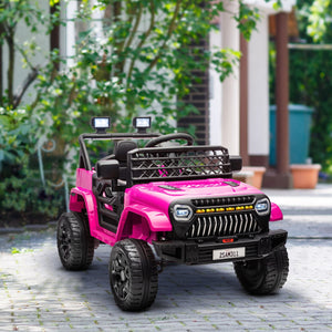 12V Pink Ride-On Truck with Spring Suspension and Remote Control Trend Times 8