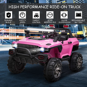 12V Battery-Powered 2-Seater Electric Ride-On Truck with Remote Control Trend Times 2