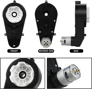 12V Ride-On Electric Vehicle Upgrade Motor Gearbox with 2 x 12V RS550 40000RPM Powered Wheels Trend Times 2