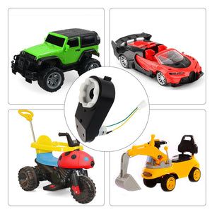 12V RS390 Motor with 1.0CM Axle for Children's Electric Ride-On Car Gearbox Trend Times 10