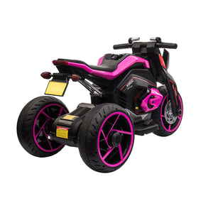 12V Kids Electric Three-Wheel Ride-On Motorcycle with Horns and LED Lights Trend Times 3