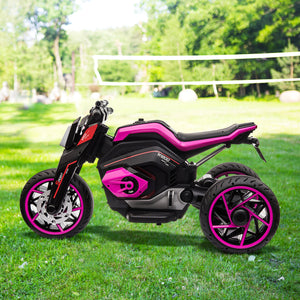 12V Kids Electric Three-Wheel Ride-On Motorcycle with Horns and LED Lights Trend Times 7