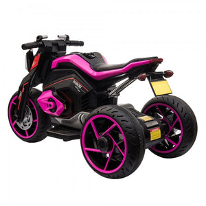 12V Three-Wheeled Battery-Powered Motorcycle with LED Lights and Horn for Kids Ages 3-8 Trend Times 2