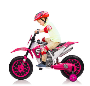 12V Electric Battery-Powered Kids Motorcycle Ride-On Toy with 2-Speed Settings Trend Times 7
