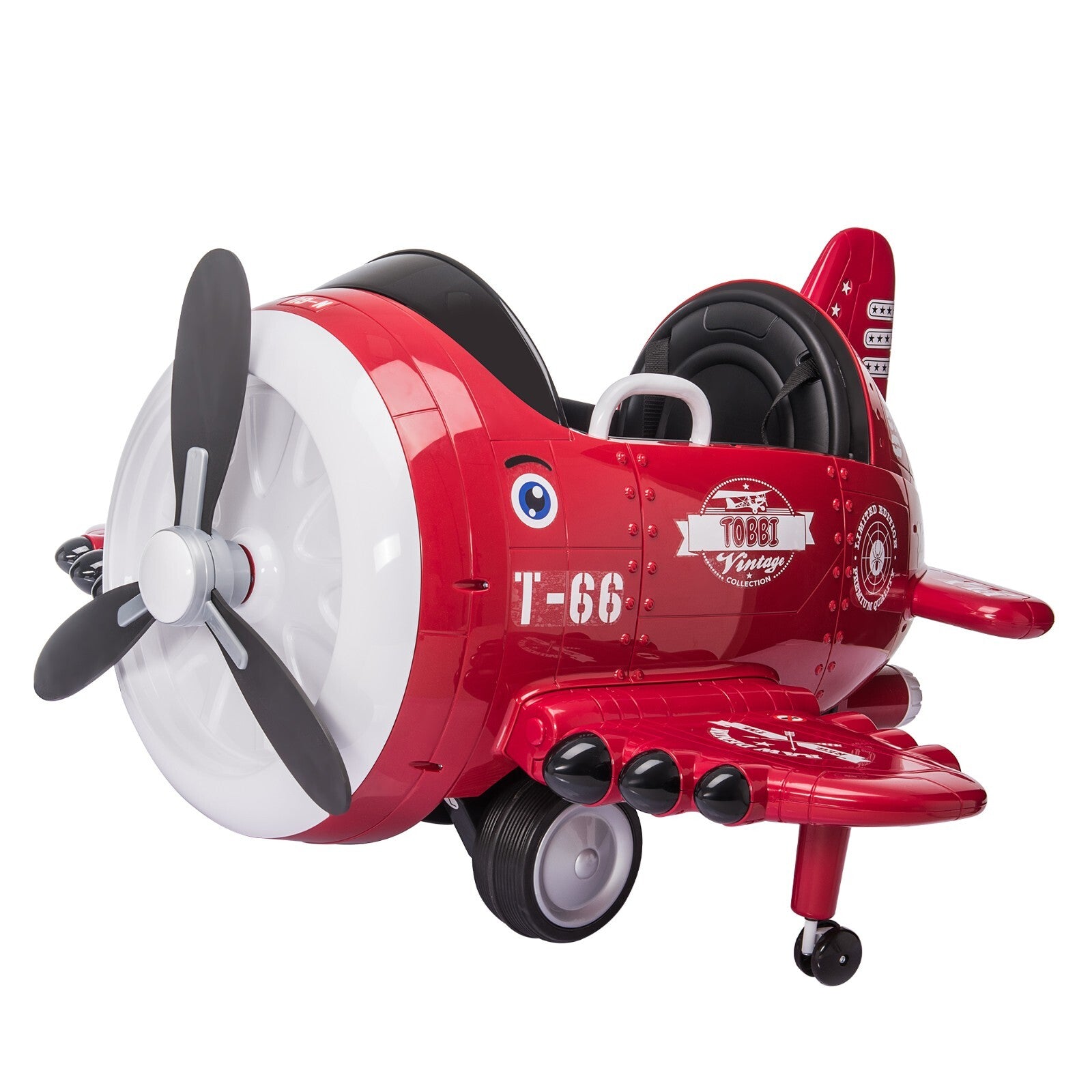 12V Electric Ride-On Airplane with RC and Realistic Sound Effects Trend Times 1