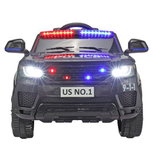 12V Kids Ride-On Police Car with Lights, Sounds, and Remote Control Trend Times 4