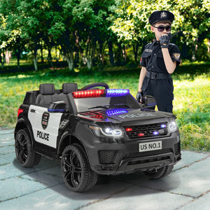 12V Kids Ride-On Police Car with Lights, Sounds, and Remote Control Trend Times 6