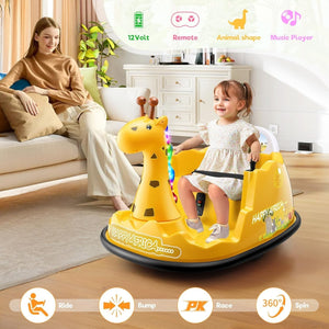 12V Electric Toddler Bumper Car with Parental Remote Control for Ages 18 Months to 6 Years Trend Times 11