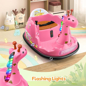 12V Electric Toddler Bumper Car with Parental Remote Control for Ages 18 Months to 6 Years Trend Times 3