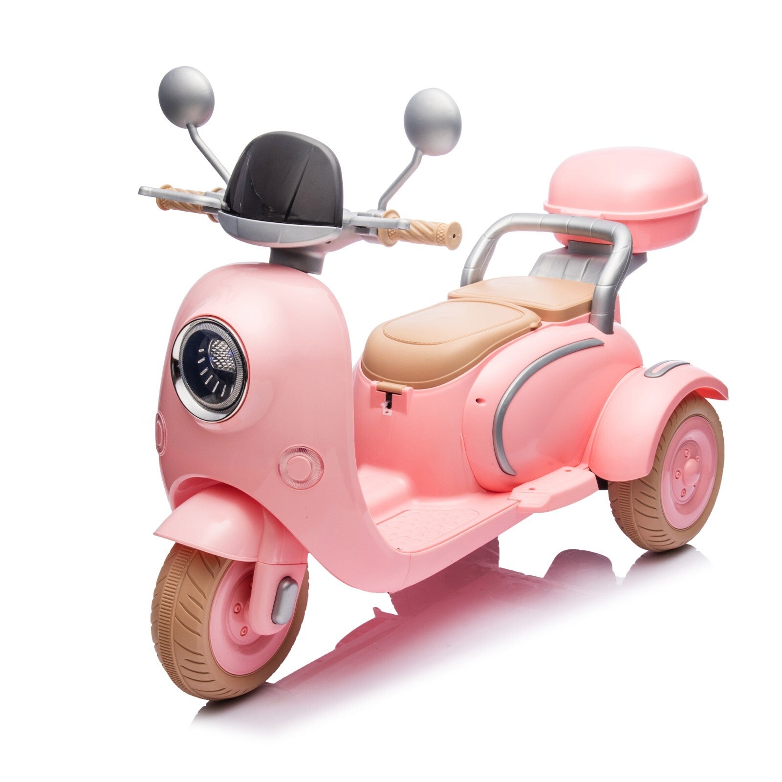 12V Two-Seater Kids Ride-On Electric Motorcycle 2WD Three-Wheel Toy Trend Times 0