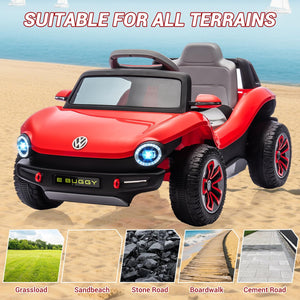 12V VW Beetle Kids Electric Ride-On Car with Remote Control, Lights, Music, and USB Port Trend Times 18