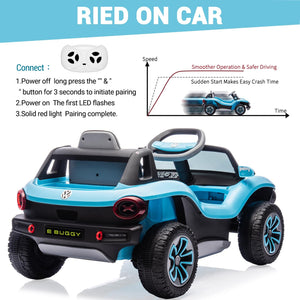 12V VW Beetle Kids Electric Ride-On Car with Remote Control, Lights, Music, and USB Port Trend Times 20