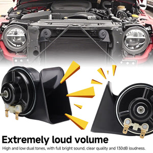 12V Waterproof Loud Train Horn Kit with Relay and Harness for Truck Car Trend Times 3