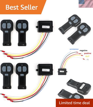 12V Wireless Winch Remote Control Kit with 4 Mini Transmitters for Truck ATV SUV Trend Times 0