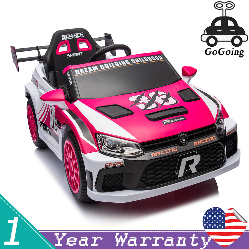 12V 4A Kids Ride-On Toy Car with 20W x2 Motors, 2.4G Remote Control, 4-Wheel Suspension, Forward and Reverse Trend Times 1
