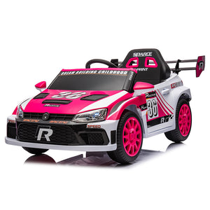 12V 4A Kids Ride-On Toy Car with 20W x2 Motors, 2.4G Remote Control, 4-Wheel Suspension, Forward and Reverse Trend Times 13