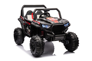 12V 7Ah Dual Battery 30W 4-Wheel Drive Kids Ride-On Car with Leather Seat and One-Button Start Forward and Backward Trend Times 4