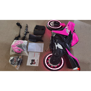 12V 7Ah Kids Ride-On Motorcycle Toy with Training Wheels and Lighting Trend Times 17