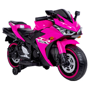 12V 7Ah Kids Ride-On Motorcycle Toy with Training Wheels and Lighting Trend Times 3