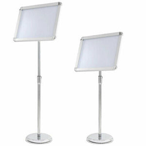 12x16" Pedestal Sign Holder Menu Stand Telescopic Station Poster Snap Frame A3 - Trend Times Toy Stores
